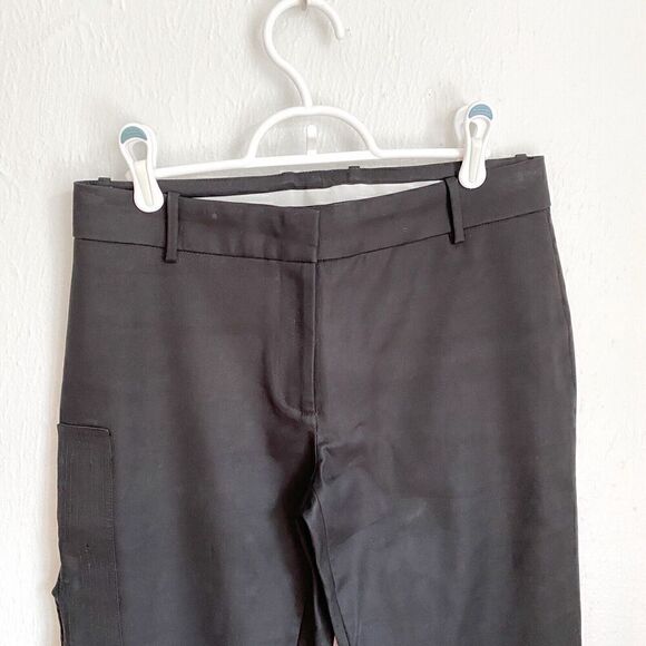 Alexis Black Cascade Ruffle Leg Dress Pants Trousers Women’s XS Evening Designer - Picture 4 of 12